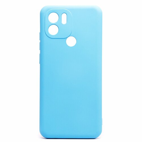 Накладка Xiaomi Poco C50/C51/Redmi A1+/A2+ голубой Silicone Case Full без лого