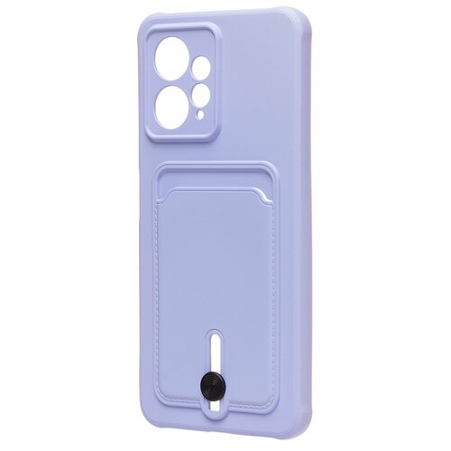 Накладка Xiaomi Redmi Note 12 4G сиреневый с выталкивателем карты силикон С кардхолдером - 2