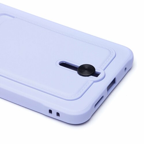 Накладка Xiaomi Redmi Note 12 4G сиреневый с выталкивателем карты силикон С кардхолдером - 5