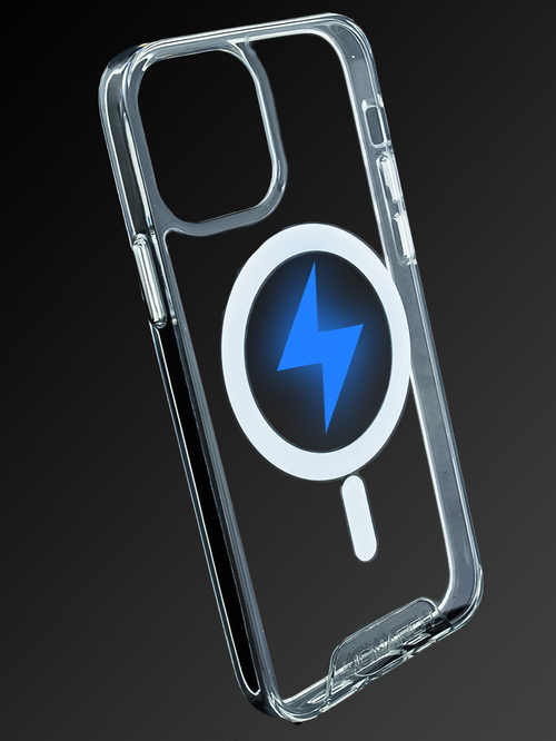 Накладка Apple iPhone X/Xs прозрачный силикон+пластик SafeMag
