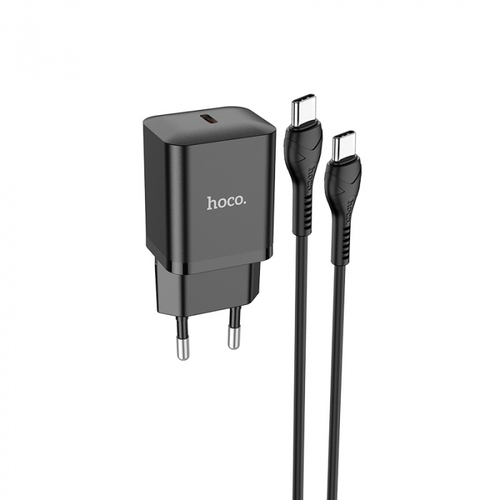 Сетевое зарядное устройство HOCO N27 USB Type-C черный Type-C 20W