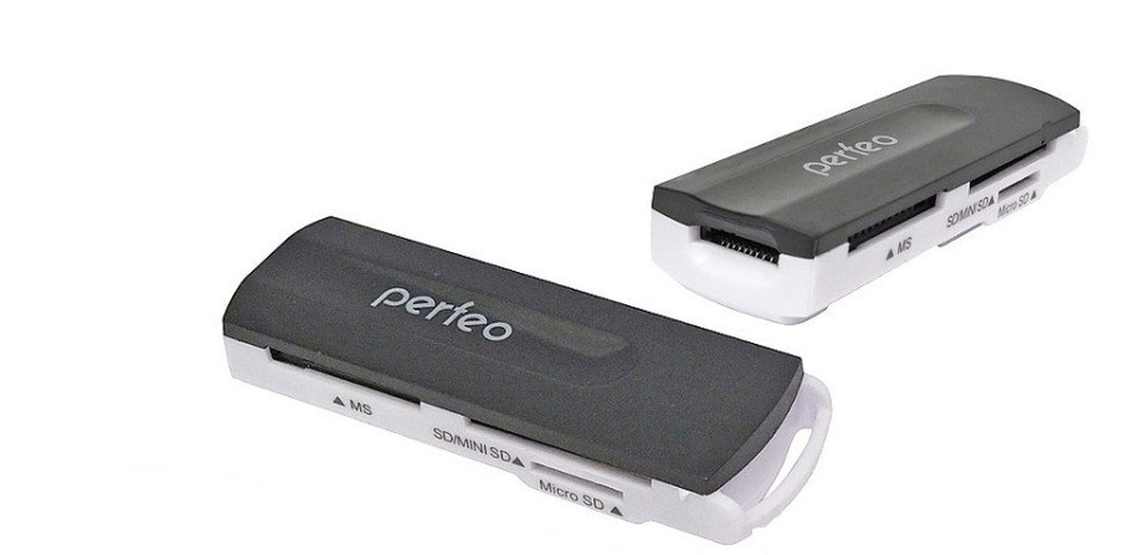 Картридер Perfeo PF-VI-R013 USB 2.0, microSD/SD/MMC/MS/M2 - 2