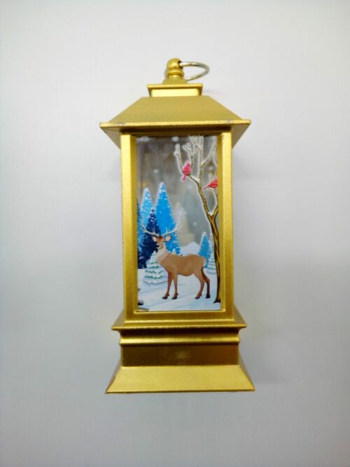 Сувениры новогодний Подвесной фонарик шестиугольник - 3