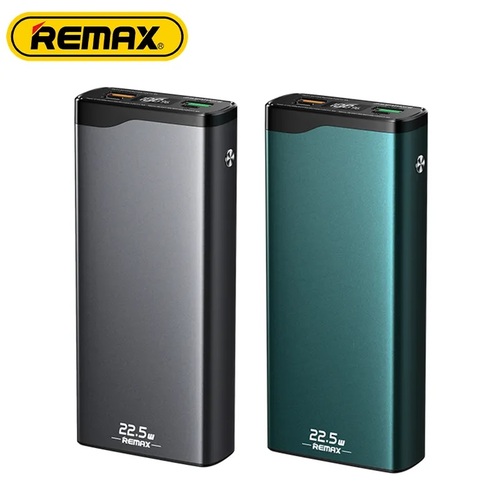 Внешний аккумулятор 10000 mAh REMAX RPP-201 2USB+Type-C зеленый LED дисплей - 3