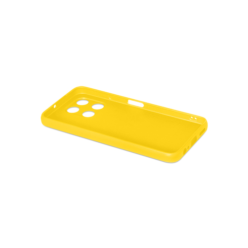 Накладка Huawei Honor X6a желтый матовый силикон DF Однотонный - 3