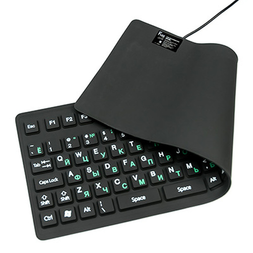 Клавиатура Dialog KFX-03U Flex проводная гибкая черный - 3