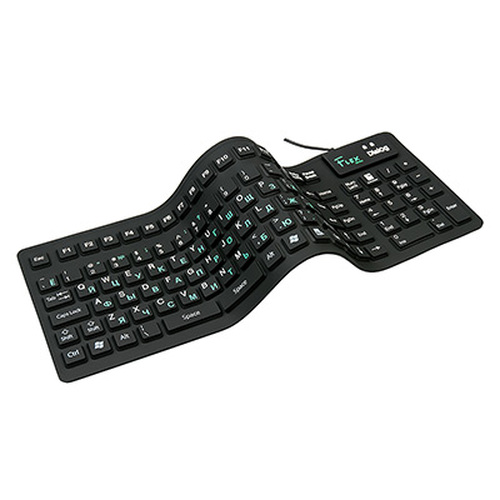 Клавиатура Dialog KFX-03U Flex проводная гибкая черный