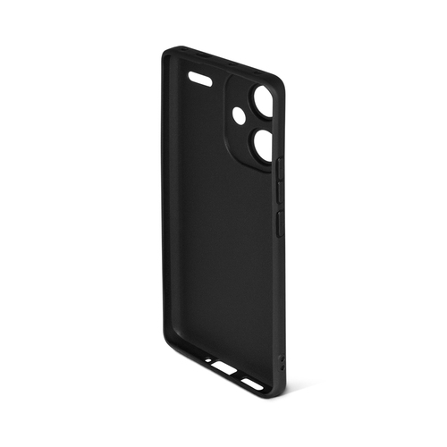 Накладка Xiaomi Redmi Note 13 Pro Plus черный матовый силикон DF Однотонный - 2