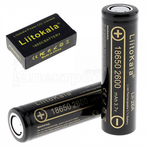 Аккумуляторы LiitoKala 18650 3500mAh Li-Ion