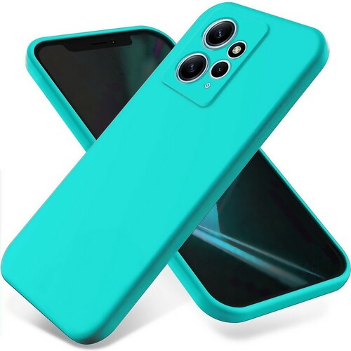 Накладка Xiaomi Redmi Note 12 4G бирюзовый Silicone Case Full без лого