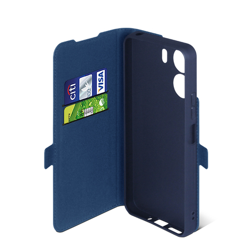 Чехол-книжка Xiaomi Poco C65/Redmi 13C синий горизонтальный DF - 4