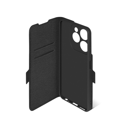 Чехол-книжка Infinix Hot 40i/Smart 8/Tecno Pop 8/Spark 20/20C/G0 2024 черный горизонтальный DF - 3