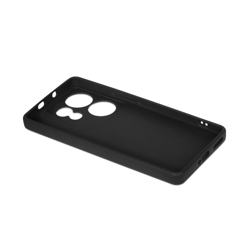 Накладка Tecno Camon 20 Premier черный матовый силикон DF Однотонный - 3