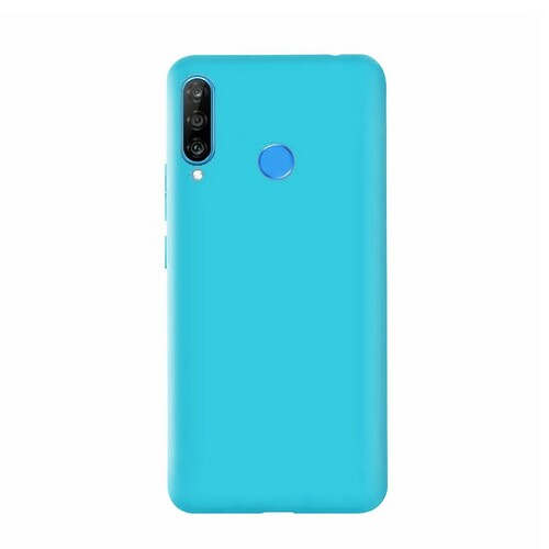 Накладка Huawei Honor 20 Lite/20s/Nova 4E/P30 Lite голубой Silicone Case Full без лого