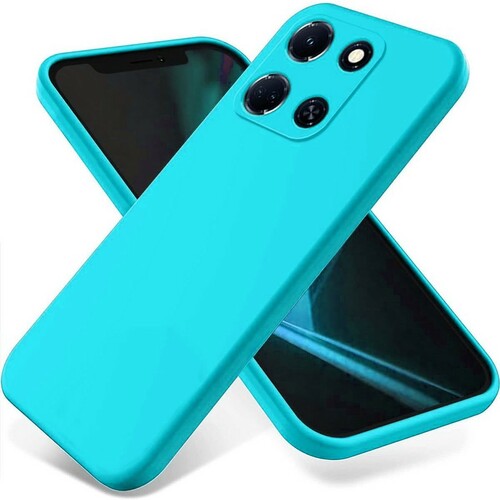 Накладка Infinix Note 30 бирюзовый Silicone Case Full без лого