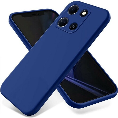 Накладка Infinix Note 30 синий Silicone Case Full без лого