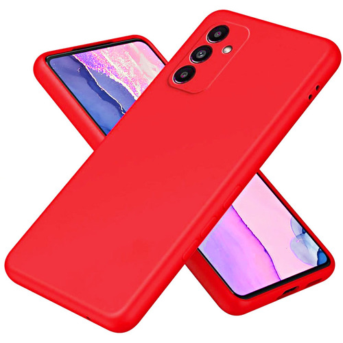 Накладка Samsung S23 FE красный Silicone Case Full без лого