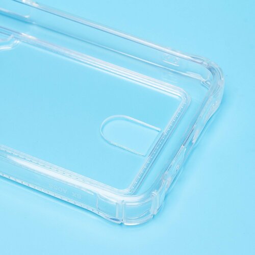 Накладка Samsung A05s прозрачный с визитницей и защитой камеры силикон Противоударный - 5