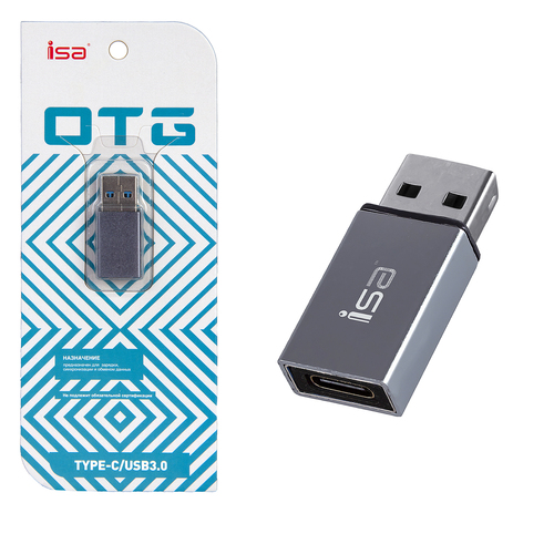 Переходник Type-C (м)- USB(п) ISA G-07