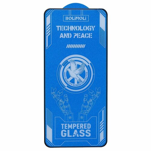 Защитное стекло Infinix Hot 40i/Smart 8/Tecno Pop 8/Spark 20/20C/Go 2024 черный FullGlue Brera