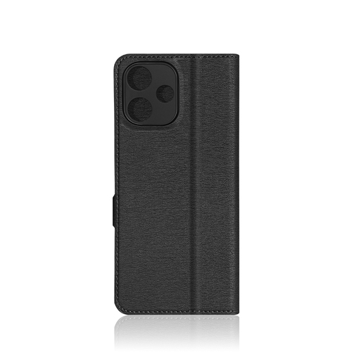 Чехол-книжка Xiaomi Poco M6 Pro 5G/Redmi 12 5G/Note 12R черный горизонтальный DF - 2