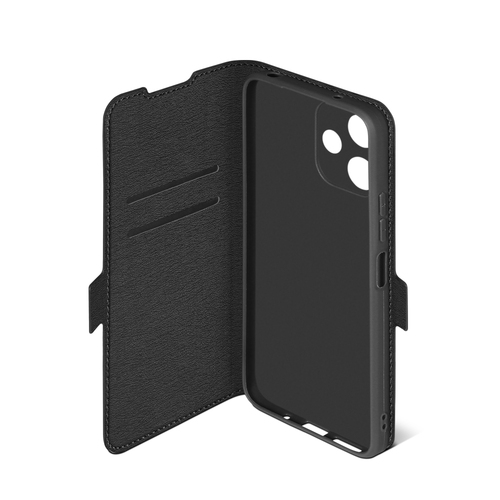 Чехол-книжка Xiaomi Poco M6 Pro 5G/Redmi 12 5G/Note 12R черный горизонтальный DF - 3