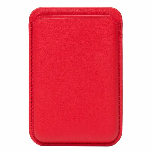 Визитница для пластиковых карт красный магнитная Кожа CH03