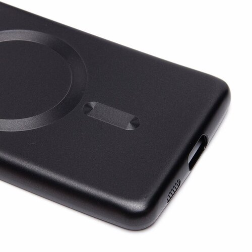 Накладка Samsung S21 Ultra/S30 Ultra черный матовый со стеклами на камере силикон SafeMag - 5