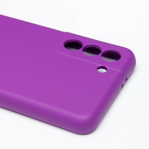 Накладка Samsung S21/S30 фиолетовый Silicone Case Full без лого - 2