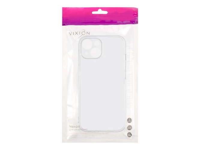 Накладка Apple iPhone 15 прозрачный 1мм силикон Vixion - 3