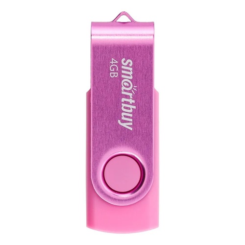 Флешка USB SmartBuy 4GB Twist USB 2.0, розовый