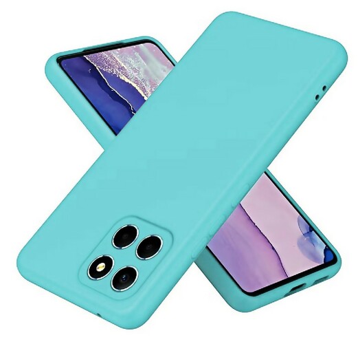 Накладка Huawei Honor X8b бирюзовый Silicone Case Full без лого