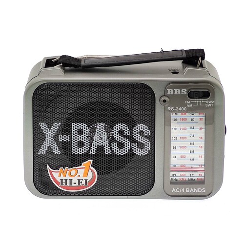 Радиоприемник RRS RS -2400 аналоговый FM, AM, SW питание от АКБ, от сети, черный - 2