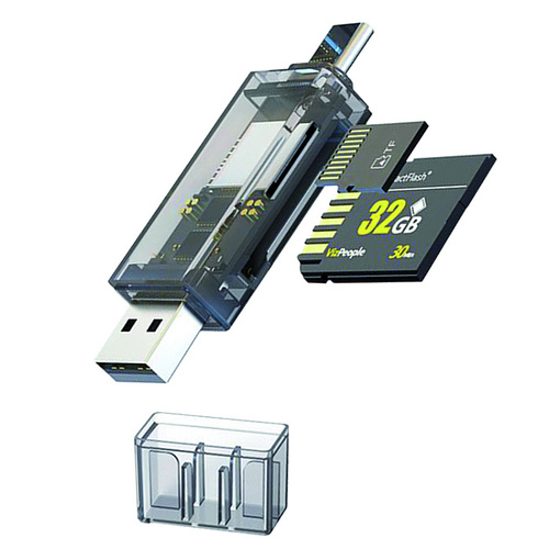 Картридер Walker WCD-72 USB/Type-C, microSD/SD - 2