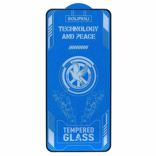 Защитное стекло Infinix Hot 40/40 Pro/Tecno Pova 5/Spark 10 Pro черный FullGlue Brera