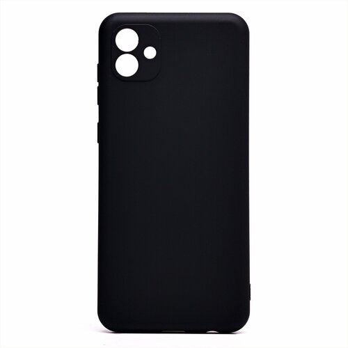 Накладка Samsung A04 черный Silicone Case Full без лого