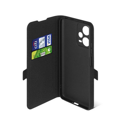 Чехол-книжка Xiaomi Poco X5 Pro/Redmi Note 12 Pro/12 Pro Plus черный горизонтальный DF - 4