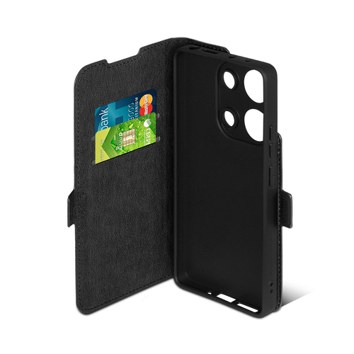 Чехол-книжка Xiaomi Redmi Note 13 4G черный горизонтальный DF - 4