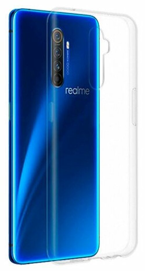 Накладка Realme XT/X2 прозрачный с бортиком вокруг камеры 1мм силикон