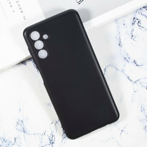 Накладка Samsung S21 Plus/S30 Plus черный с защитой камеры Silicone Case Full без лого