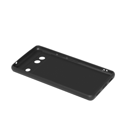 Накладка Google Pixel 7A черный матовый с защитой камеры 1мм силикон Однотонный - 3