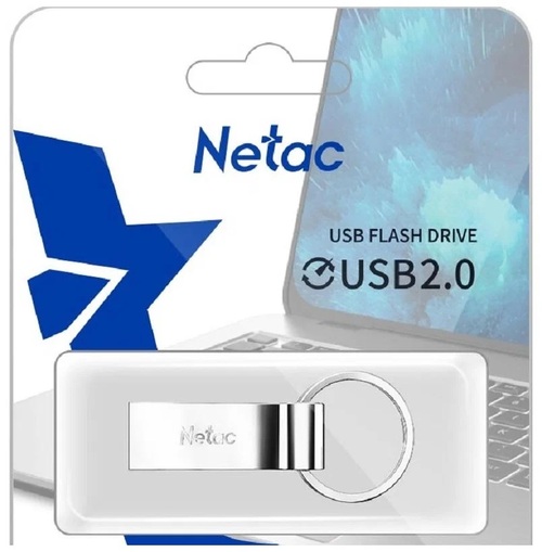 Флешка USB Netac 4GB U275 USB 2.0, серебро - 2