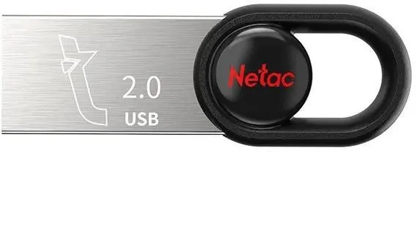 Флешка USB Netac 16GB UM2 USB 2.0, серебро