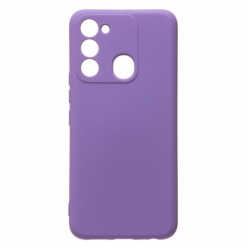 Накладка Tecno Spark 8C/Go сиреневый Silicone Case Full без лого