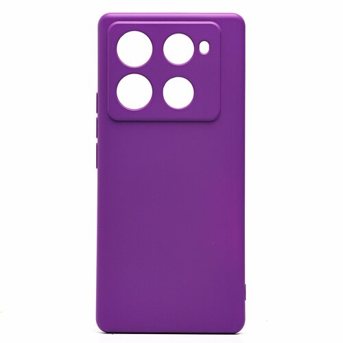 Накладка Infinix Note 40 Pro 5G/40 Pro Plus 5G фиолетовый Silicone Case Full без лого