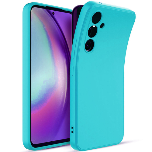 Накладка Samsung A25 бирюзовый Silicone Case Full без лого