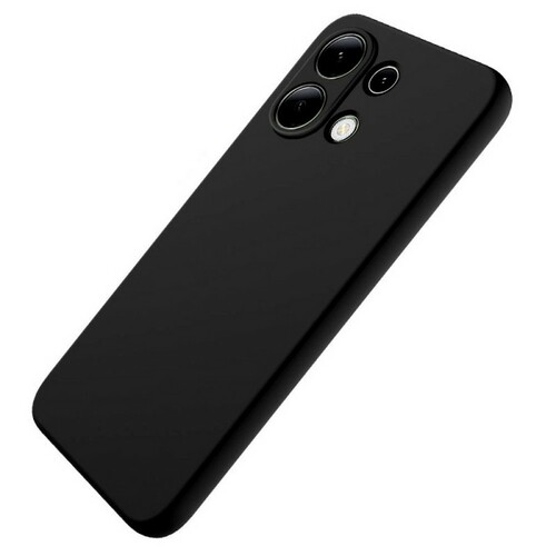 Накладка Xiaomi Redmi Note 13 4G черный матовый 0.8мм силикон Однотонный