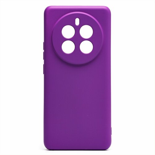 Накладка Realme 12 Pro/12 Pro Plus фиолетовый Silicone Case Full без лого