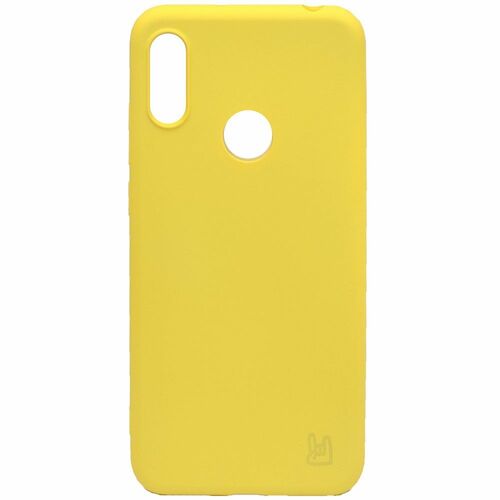 Накладка Huawei Honor 8A/8A Pro/Y6 2019/Y6 Prime 2019/Y6S желтый силикон YOLKKI Под оригинал без логотипа
