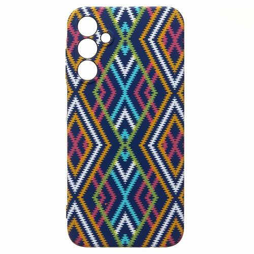 Накладка Samsung A15 colorful с защитой камеры силикон Luxo Геометрия Ромбы